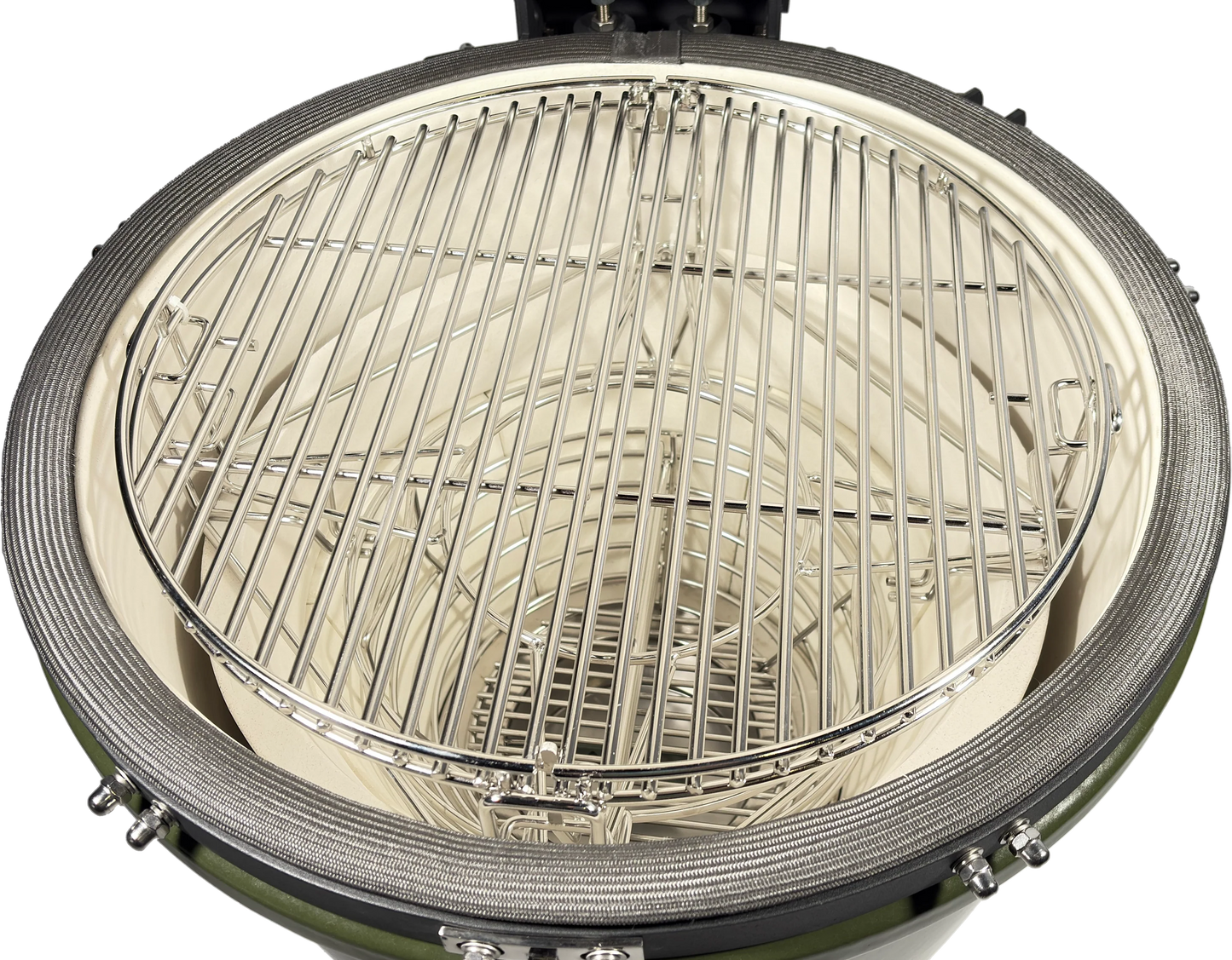 Kama Gear V2 Ceramic Kamado BBQ in Olive Green