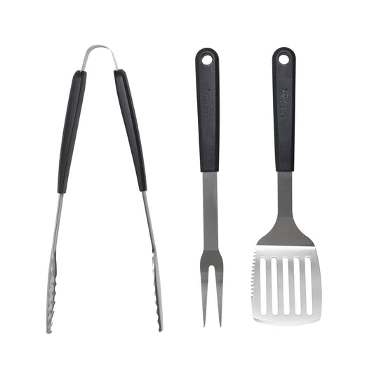 Char-Griller BBQ Tool Kit, Spatula Fork & Tongs