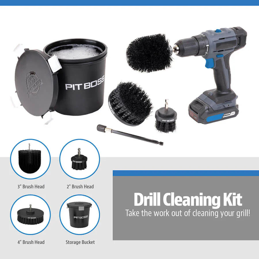 Pit Boss Drill Attachment BBQ Cleaning Kit