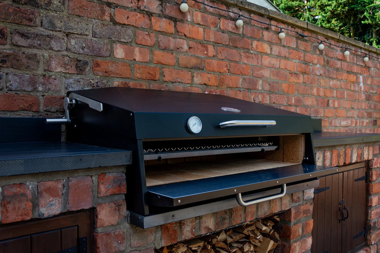 Flamery Large Asado BBQ with Split Grill and Firebox