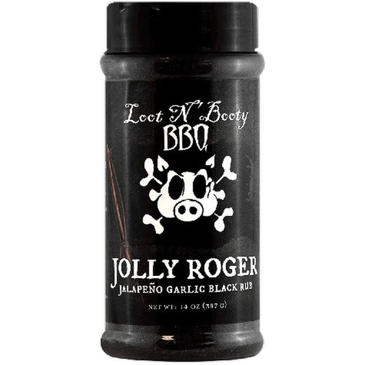 Jolly Roger Jalapeno Garlic Black Rub 397g Loot n' Booty