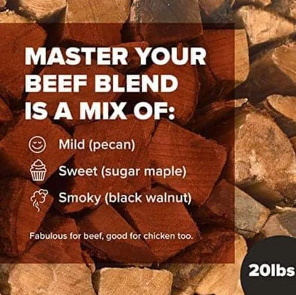 Master Your Beef Wood Pellets 9kg from BBQr's Delight